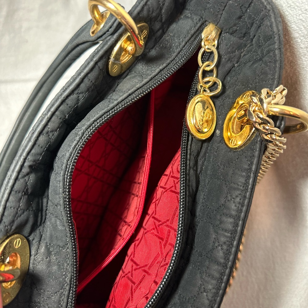 Lady Dior Cannage black nylon bag - Picture 11 of 14
